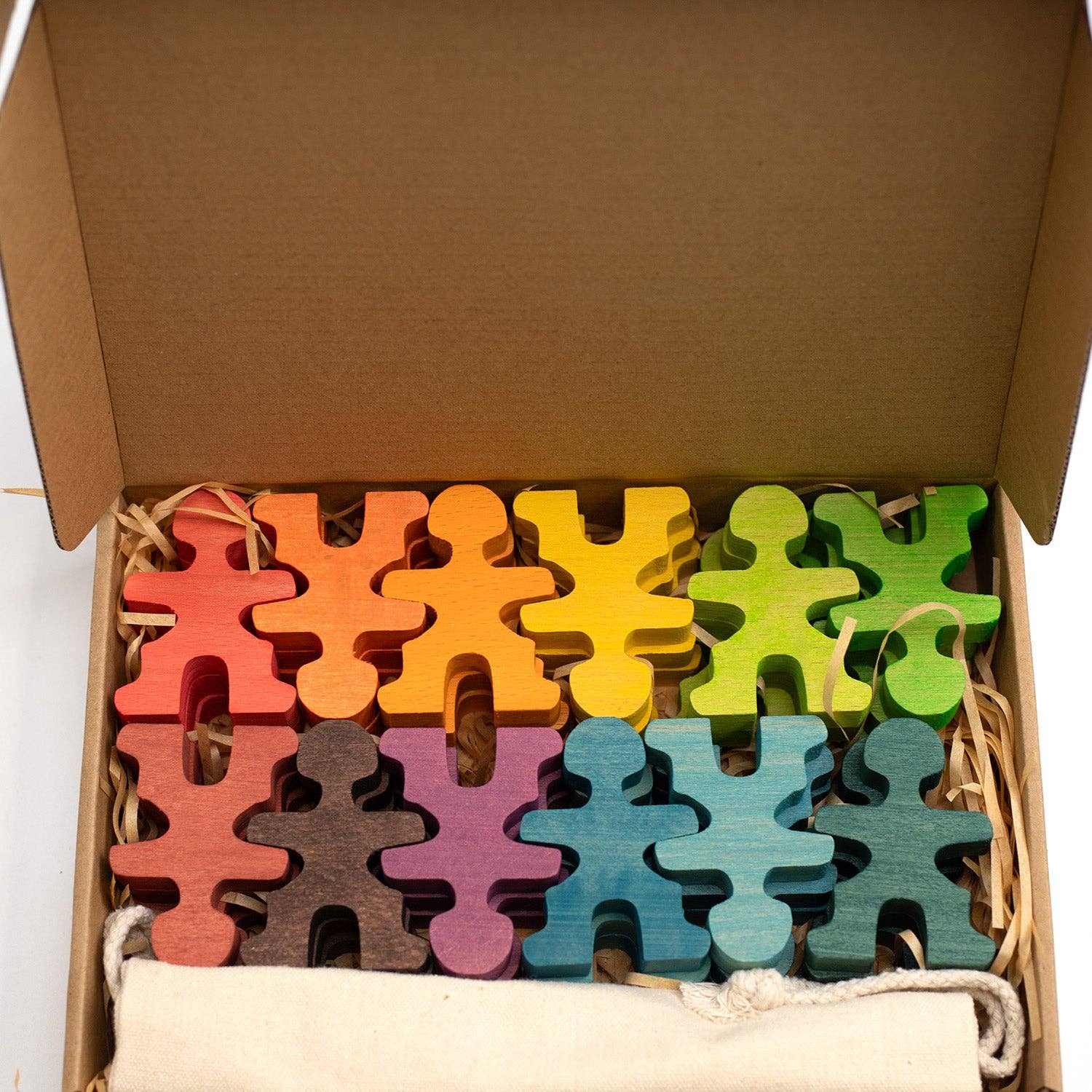 Lille Barn - Vente Jouet en bois – enfant - Jouets en bois - Pile de poupées/acrobates - Montessori - Jouets d'éveil2