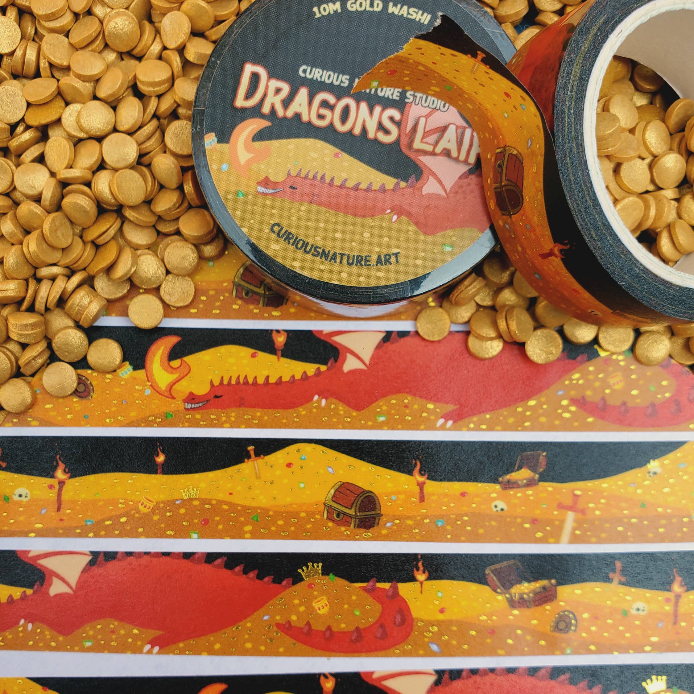 Curious Nature Studio - Wholesale Washi Tape - Dragons Lair • Washi Tape1