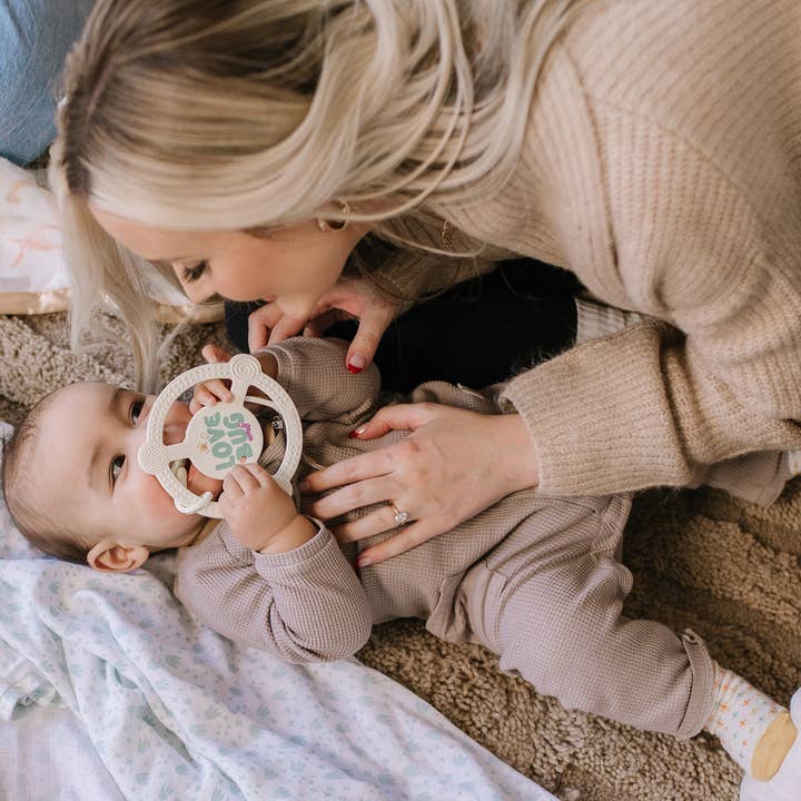 JuJuBe - Wholesale Teether (Not Clip-On) - Baby - Silicone Teether Ring with Detachable Clip Love Bug5