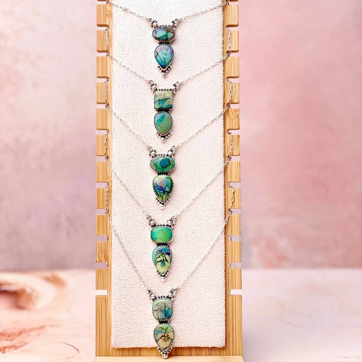 Krush Kandy - Wholesale Pendant/Charm Necklace - One Of A Kind Sterling Opal Necklaces