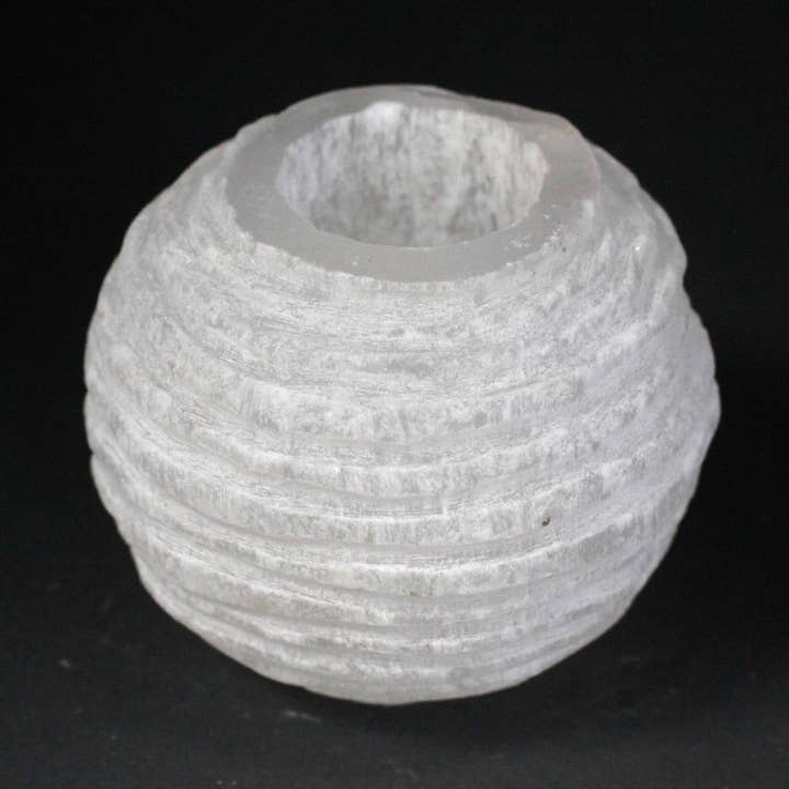 AW Artisan - Wholesale Candelabra - Selenite Snowball Candle Holder - 8 cm