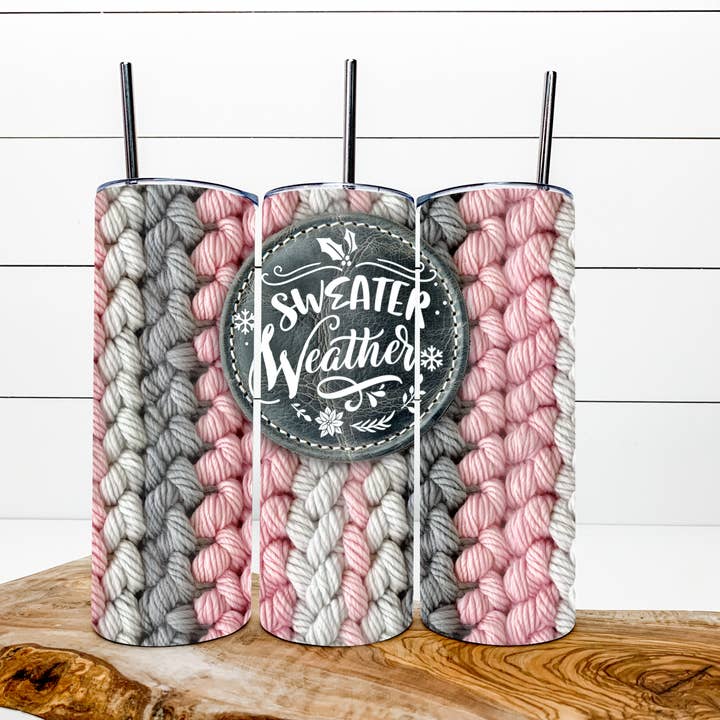 Sweater Weather Sips Tumbler for wholesale by H+P Wholesale