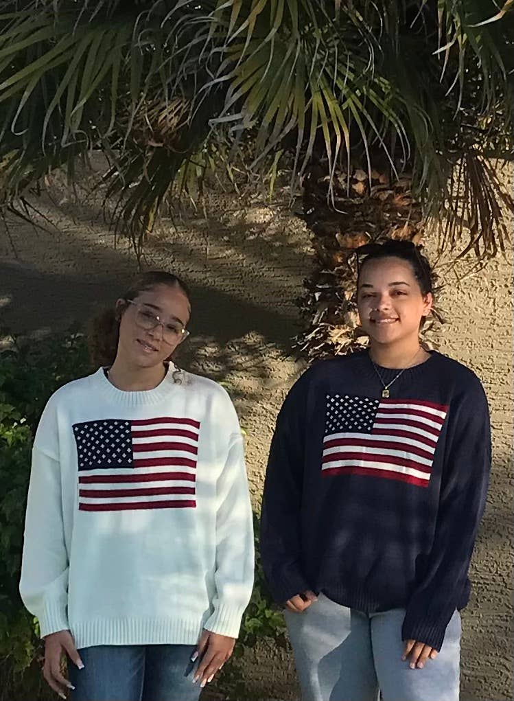 Serenity Collective - Wholesale Knit Sweater - Women's - USA Flag Sweater 9