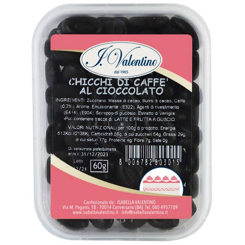 Chocolate coffee beans for wholesale by Isabella Valentino
