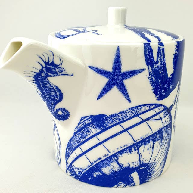 Blue Lagoon Six Cup Tea Pot for wholesale by Rob Turner THE ART OF TABLEWARE