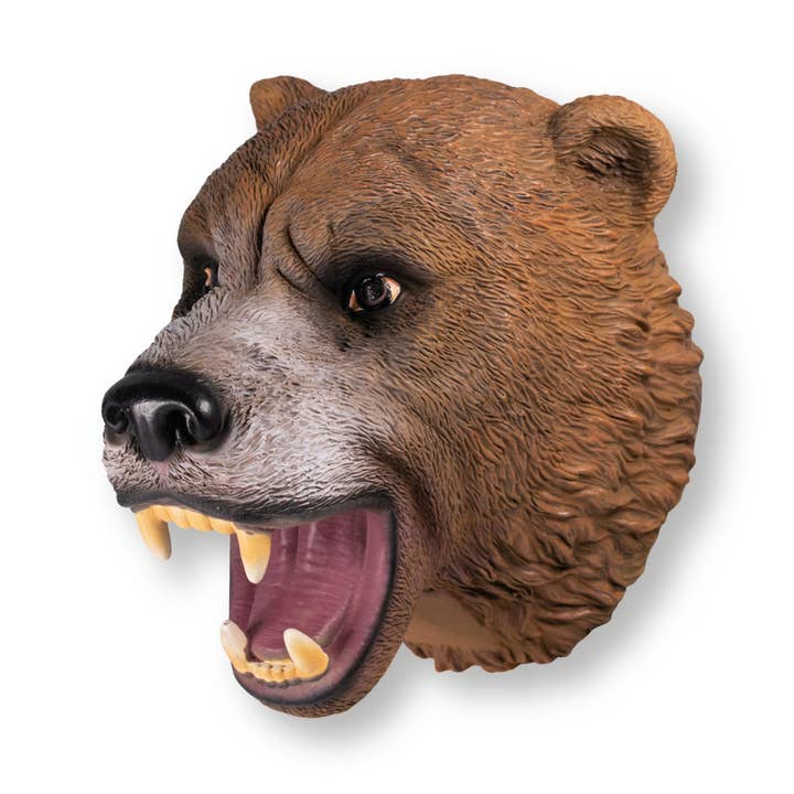 Wild Play Puppet - Brown Bear Hand Puppet for wholesale by Deluxebase