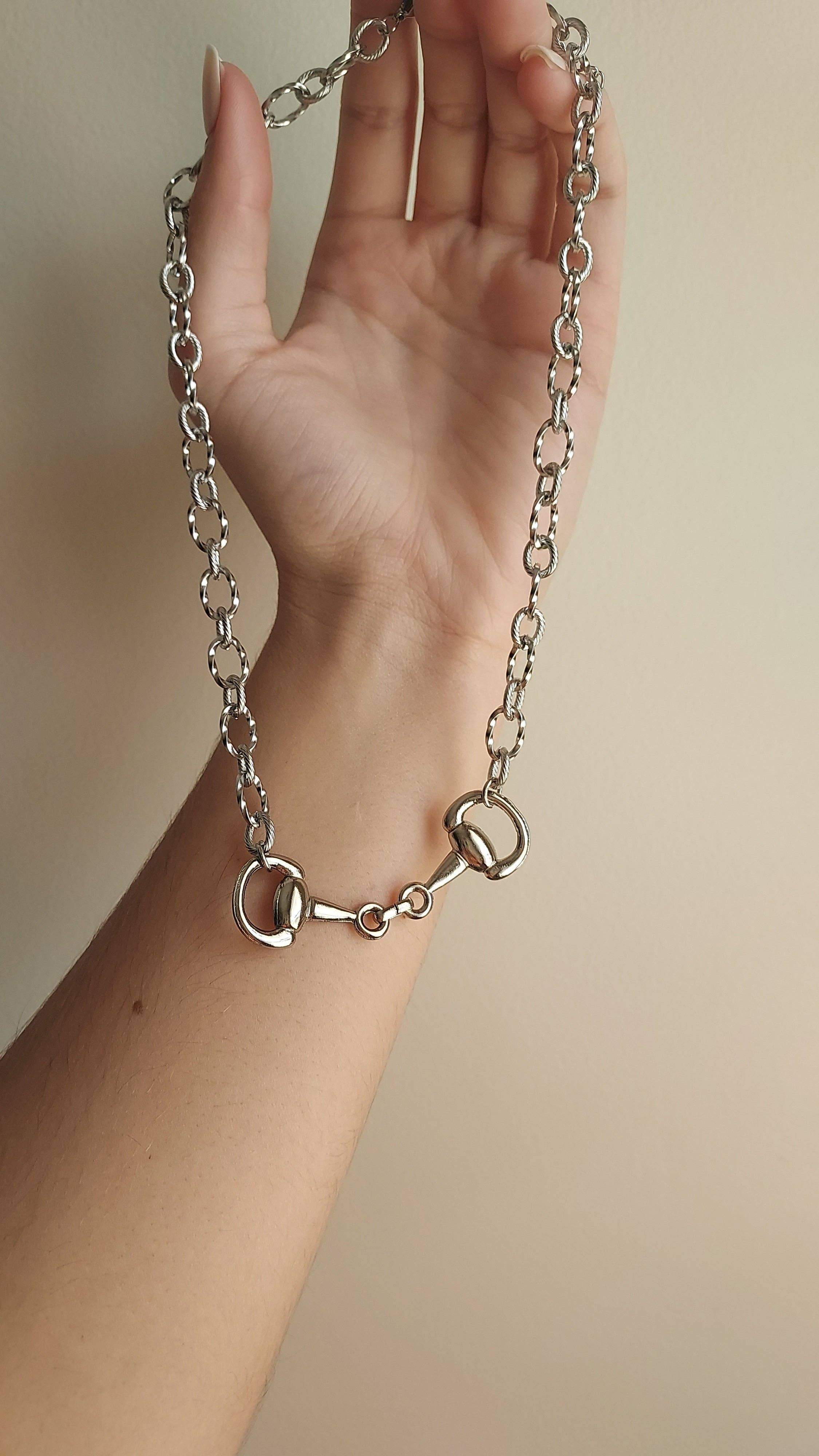 The peachy cactus boutique - Wholesale Link & Chain Necklace - Twisted bit necklace5