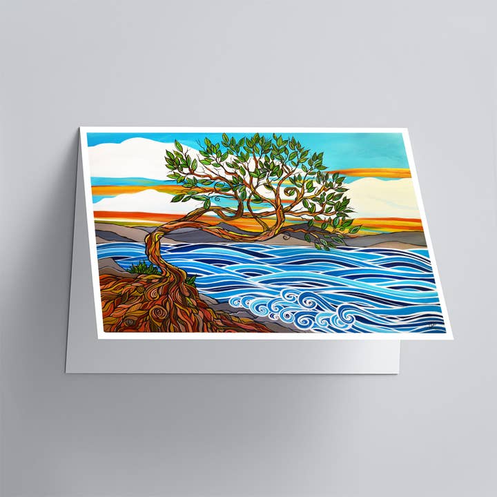 Greeting Card - Coastal Kiss for wholesale by April Lacheur Art