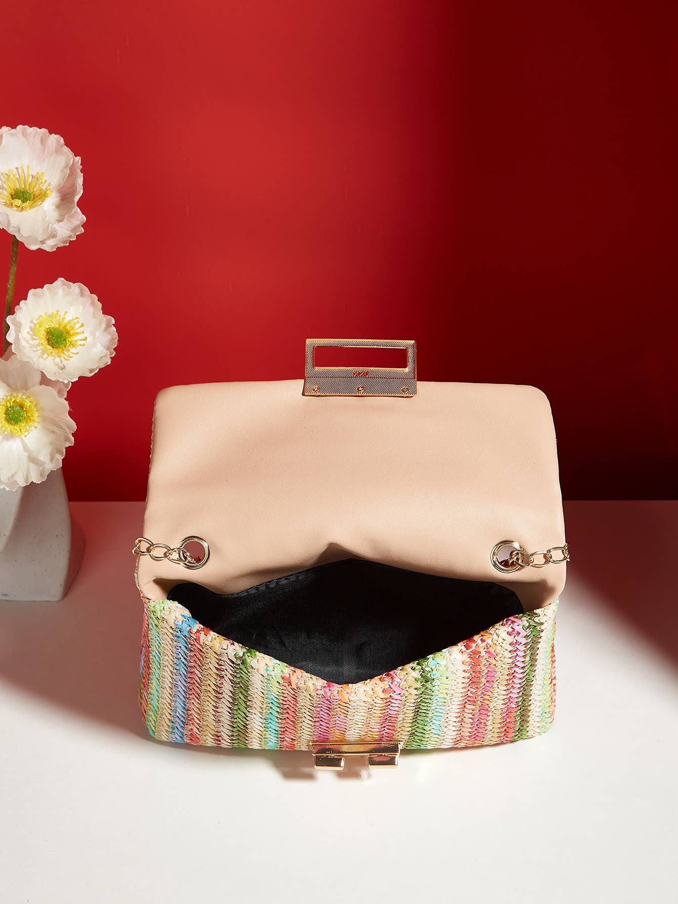 Little Trendy - Wholesale Crossbody Bag - Women's - Women's straw crossbody bag small square bag3