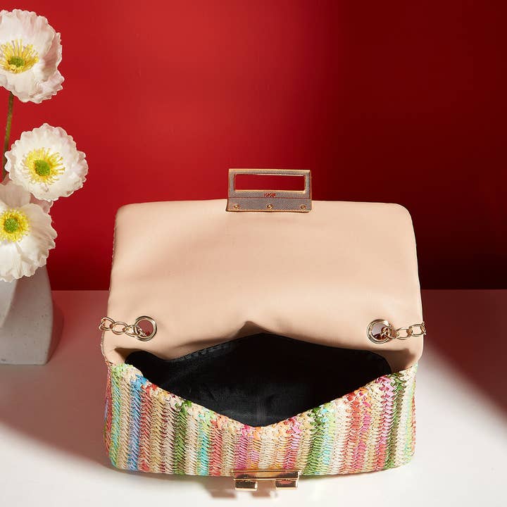 Little Trendy - Wholesale Crossbody Bag - Women's - Women's straw crossbody bag small square bag3