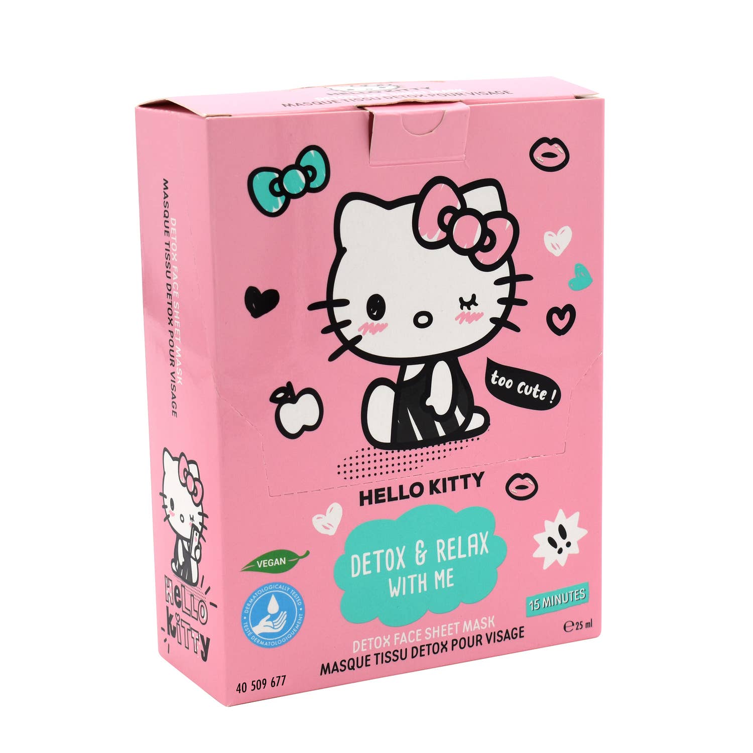 Takecare – Großhandel Nicht-medizinische Einwegmaske – Detox-Stoffmaske - Hello Kitty4