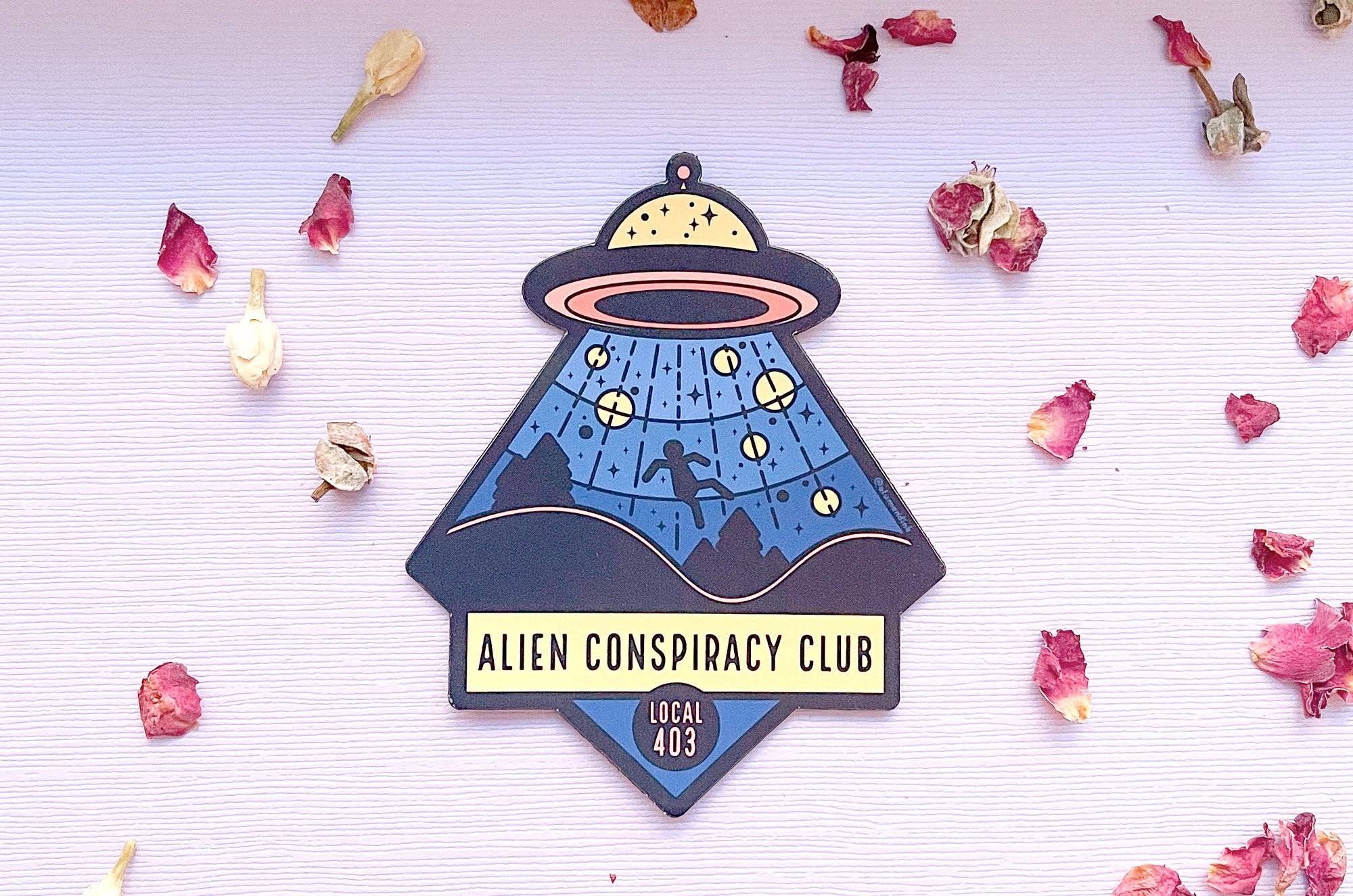 Alum and Ink - Wholesale Magnet - Alien Conspiracy Club Magnet3
