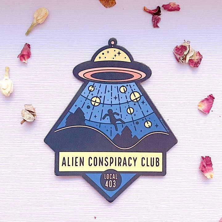 Alum and Ink - Wholesale Magnet - Alien Conspiracy Club Magnet3