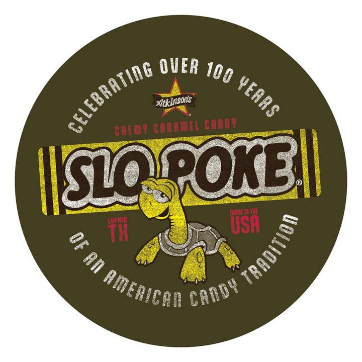 Magnet, 5ct - Slo Poke Celebrating 100yrs - Caramel Candy for wholesale by Grandpa Joe's Candy Shop