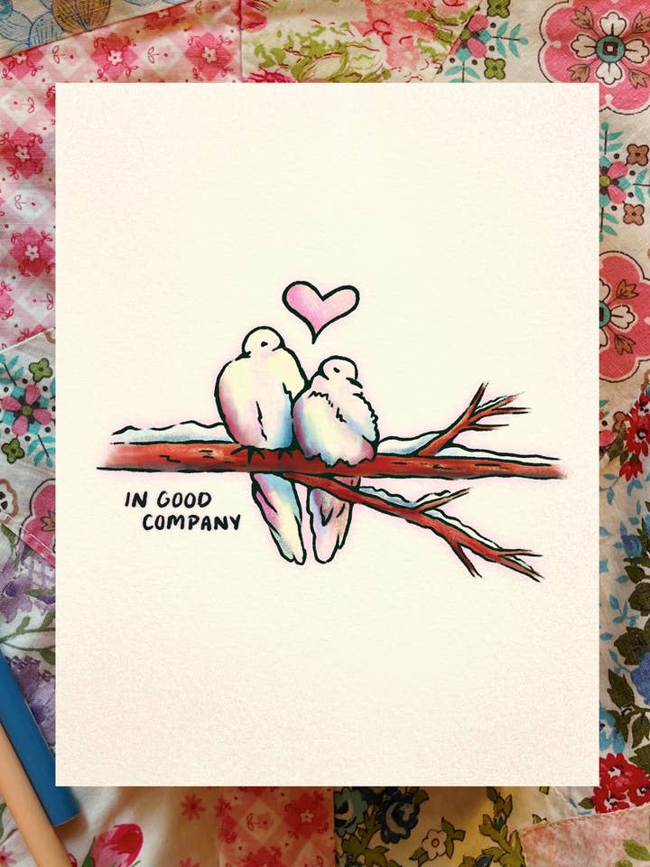 In Goed Gezelschap | Wenskaart voor wholesale door Everyday Antonia Mae