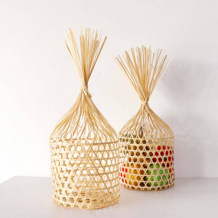 CHALOM - Panier en bambou 10 pcs. par paquet pour la vente par Thaihomeshop