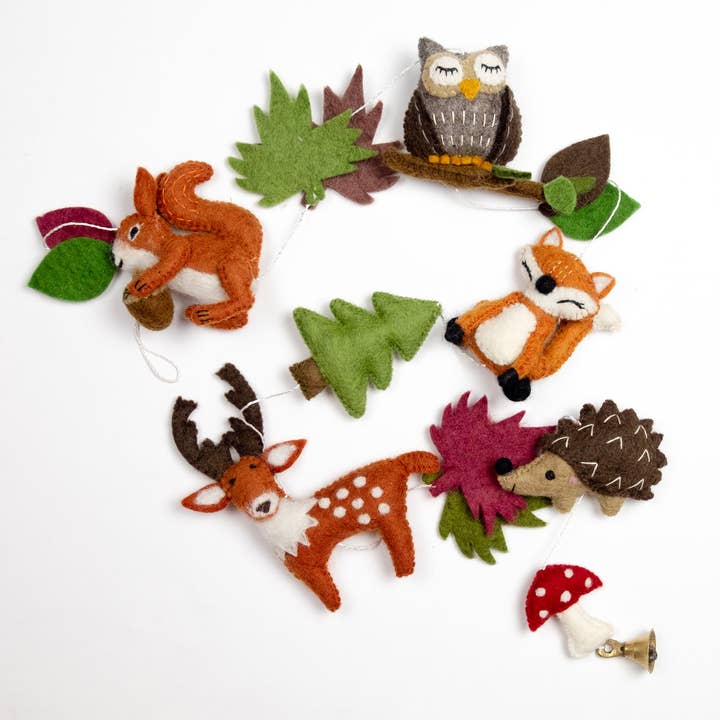 Guirlande - Animaux de la forêt - Décoration murale pour la vente par The Winding Road