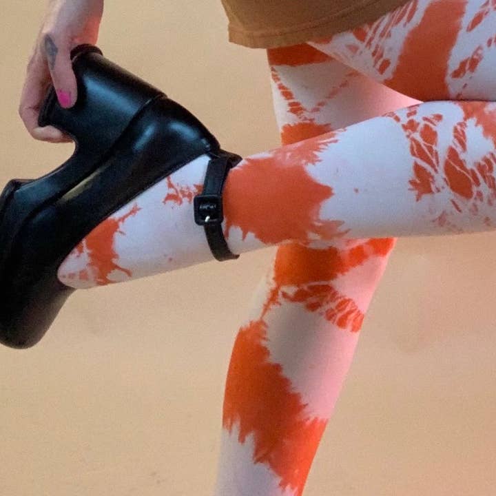 Collant tie dye rossetto per la vendita all'ingrosso da parte di Shop Journal Vintage