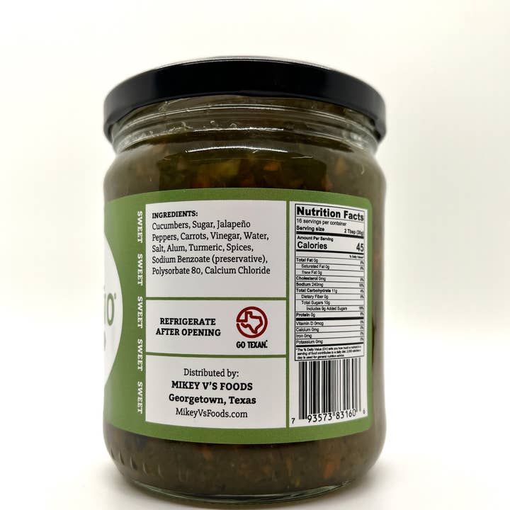Mikey V's Foods - Wholesale Pickled Vegetables - Smithers Sweet Dillapeño