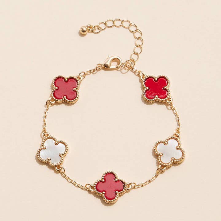 Frem - Wholesale Charm/Dangle Bracelet - Flower Charms Basic Bracelet