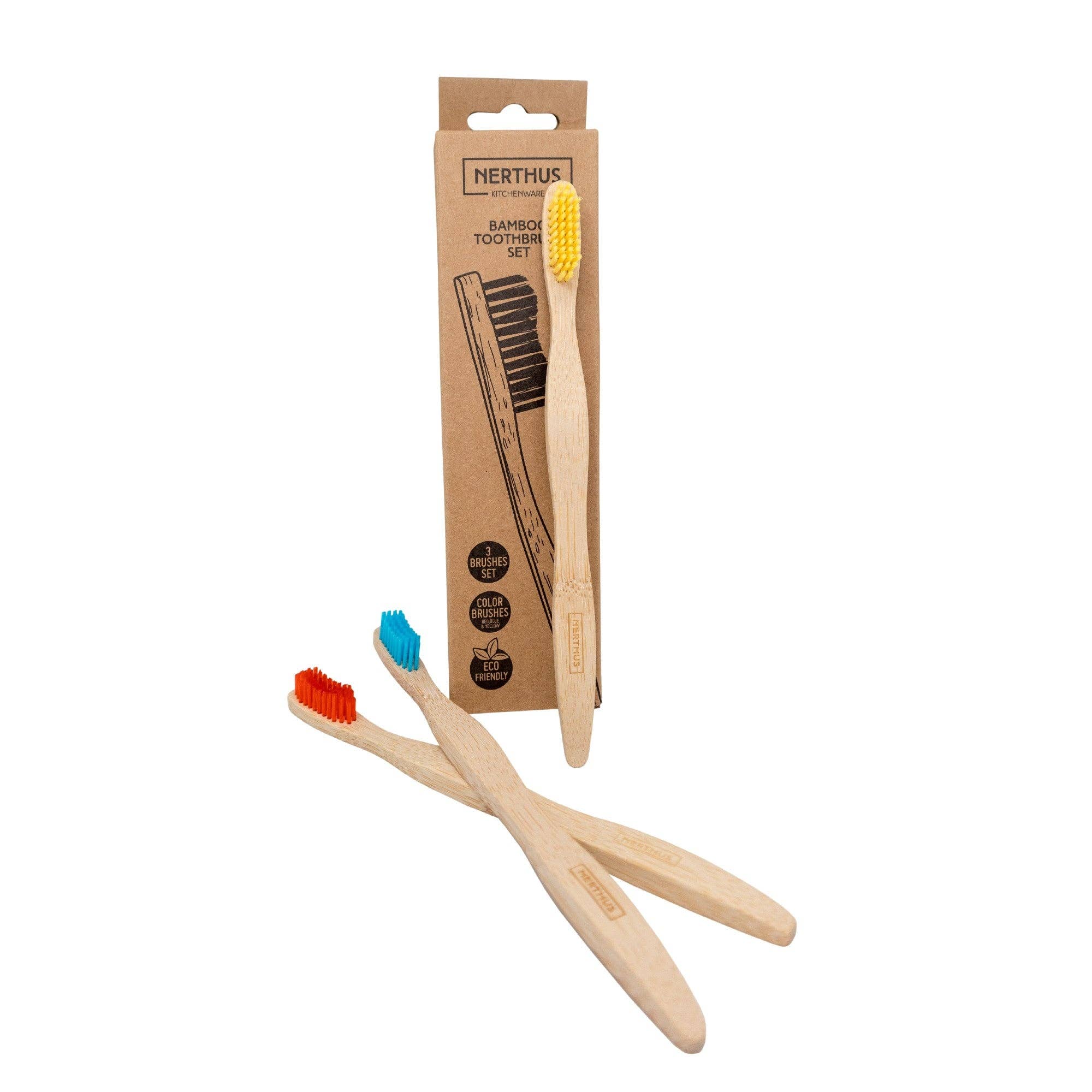 Vin Bouquet (Find It Import & Export Sl) - Wholesale Toothbrush - Set of 3 eco-friendly bamboo toothbrushes2