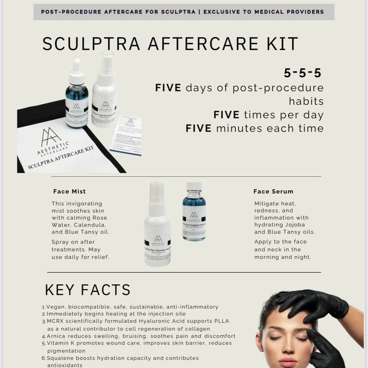 Aesthetic Aftercare - Wholesale Facial Care Set/Kit - Aesthetic Aftercare Sculptra kit : Perfect Sculptra Partners1