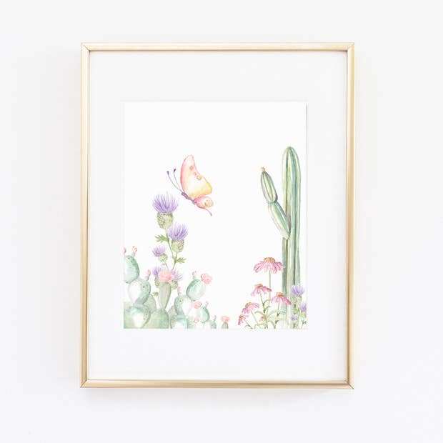 Lámina acuarela Texas Butterfly para venta al por mayor de Pearly Gates Designs