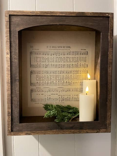 LAND OF COTTON - Wholesale Sign - It is well with my soul Shadow Box  2