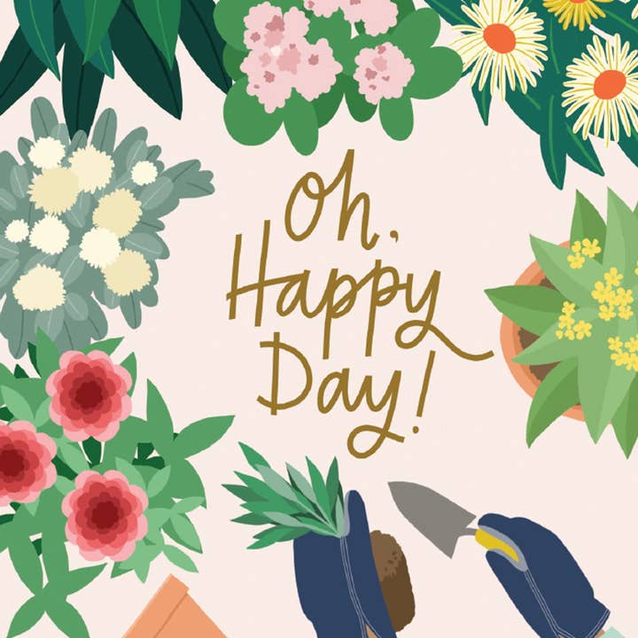 Happy Gardener Birthday Card for wholesale by Studio Eleven Papers