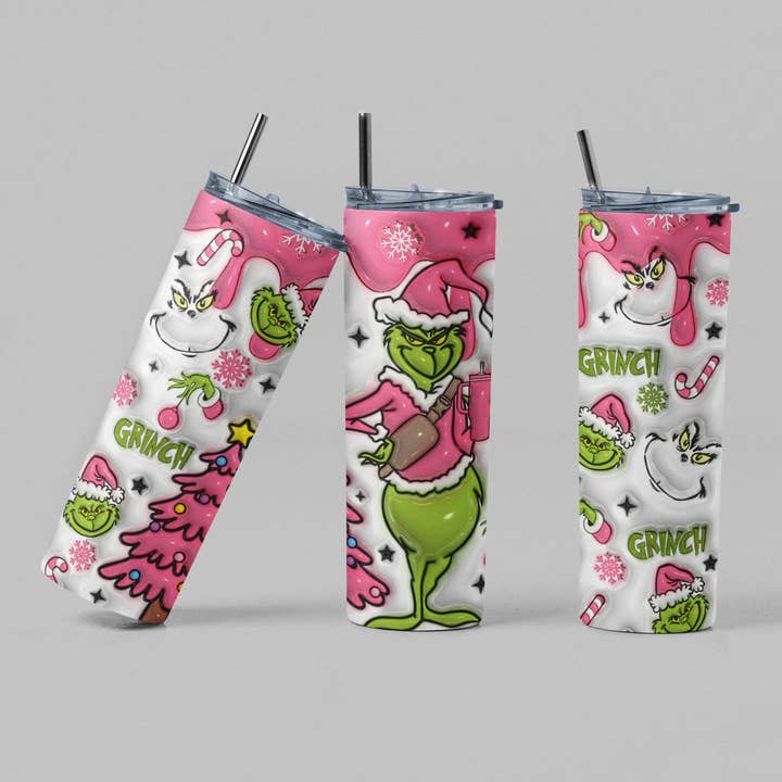 Basic Grumpy Christmas Green Guy Holiday Movie Tumbler for wholesale by The Geek Boutique