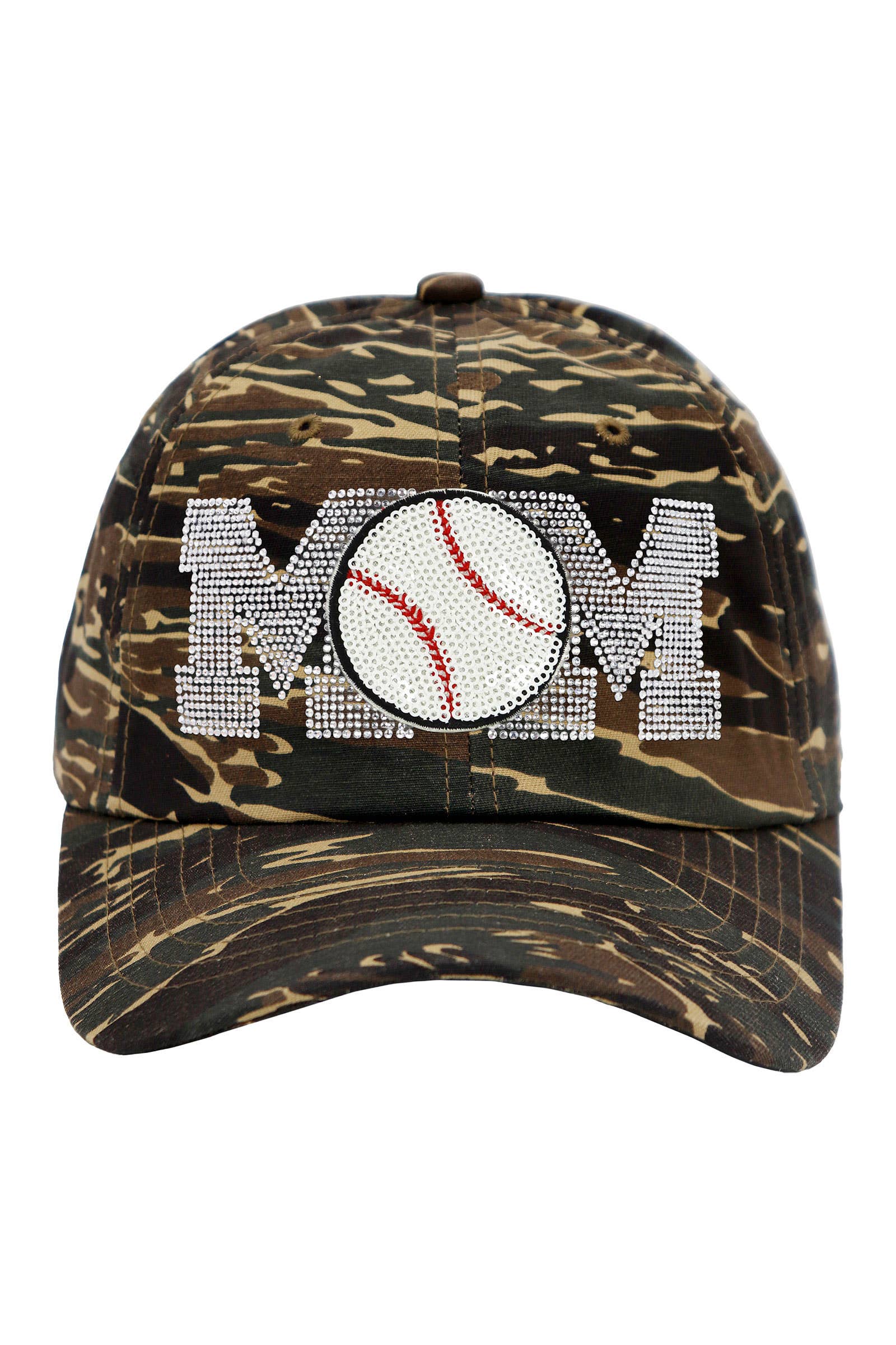 Cap Zone - Wholesale Baseball Cap - Women's - Baseball Mom Bling Rhinestone Cotton Polo Cap23