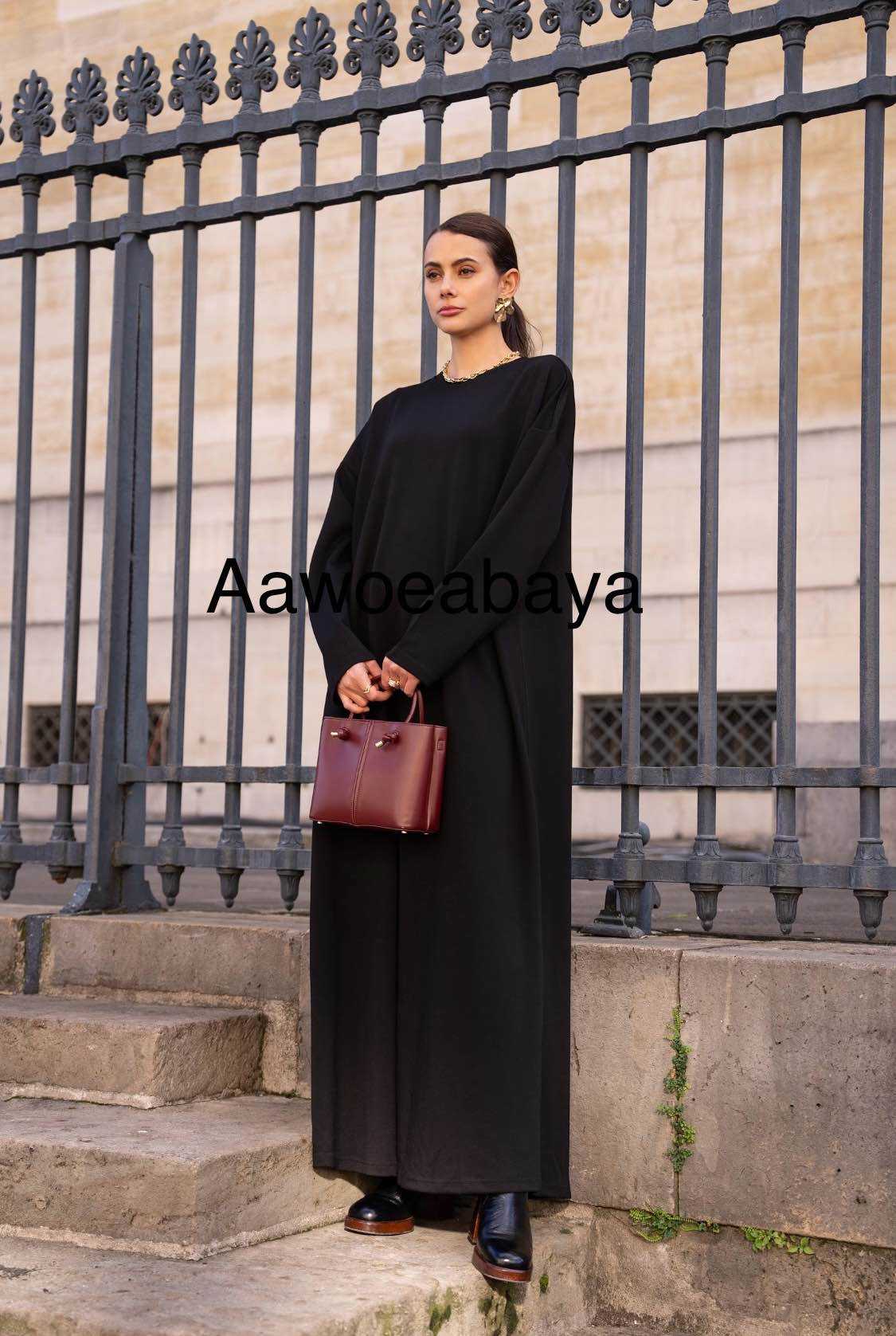 Aawoe Abaya – wholesale Hijab – Women’s – Elegant Abaya Dress With Long Sleeves - 2442-ROB2