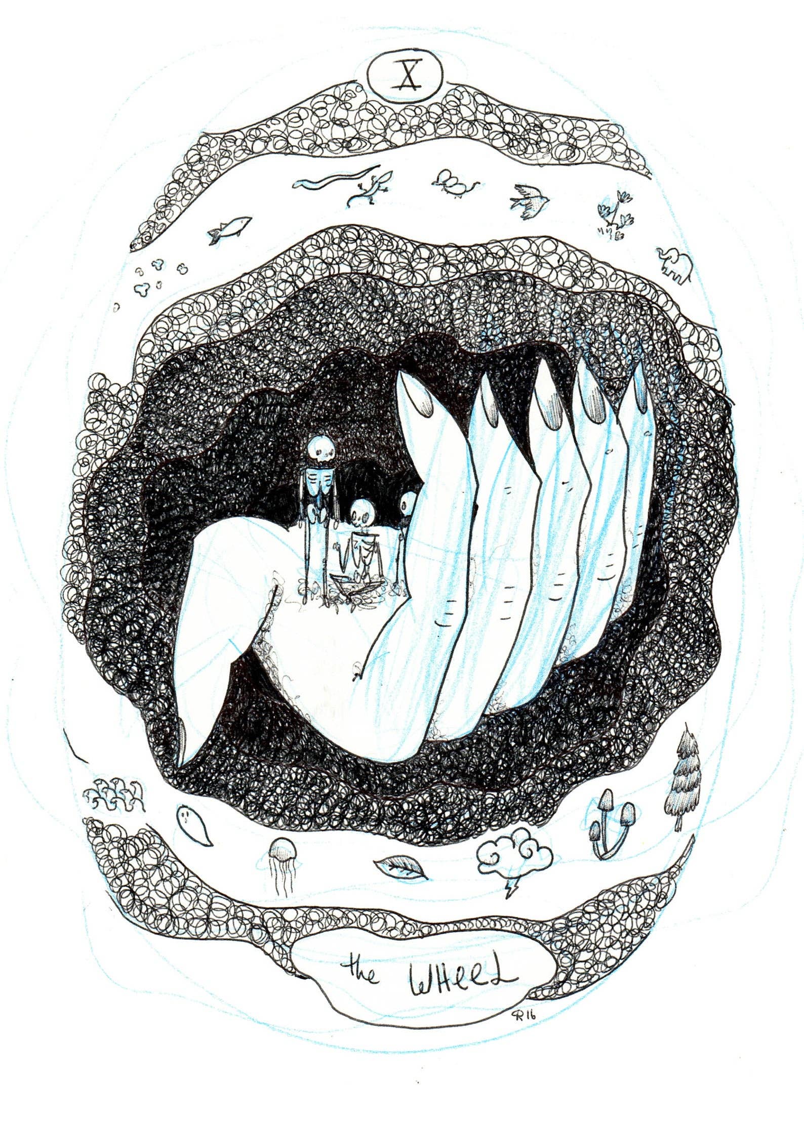 Cat Rocketship - Wholesale Tarot Cards - The Skeleton Tarot Deck6