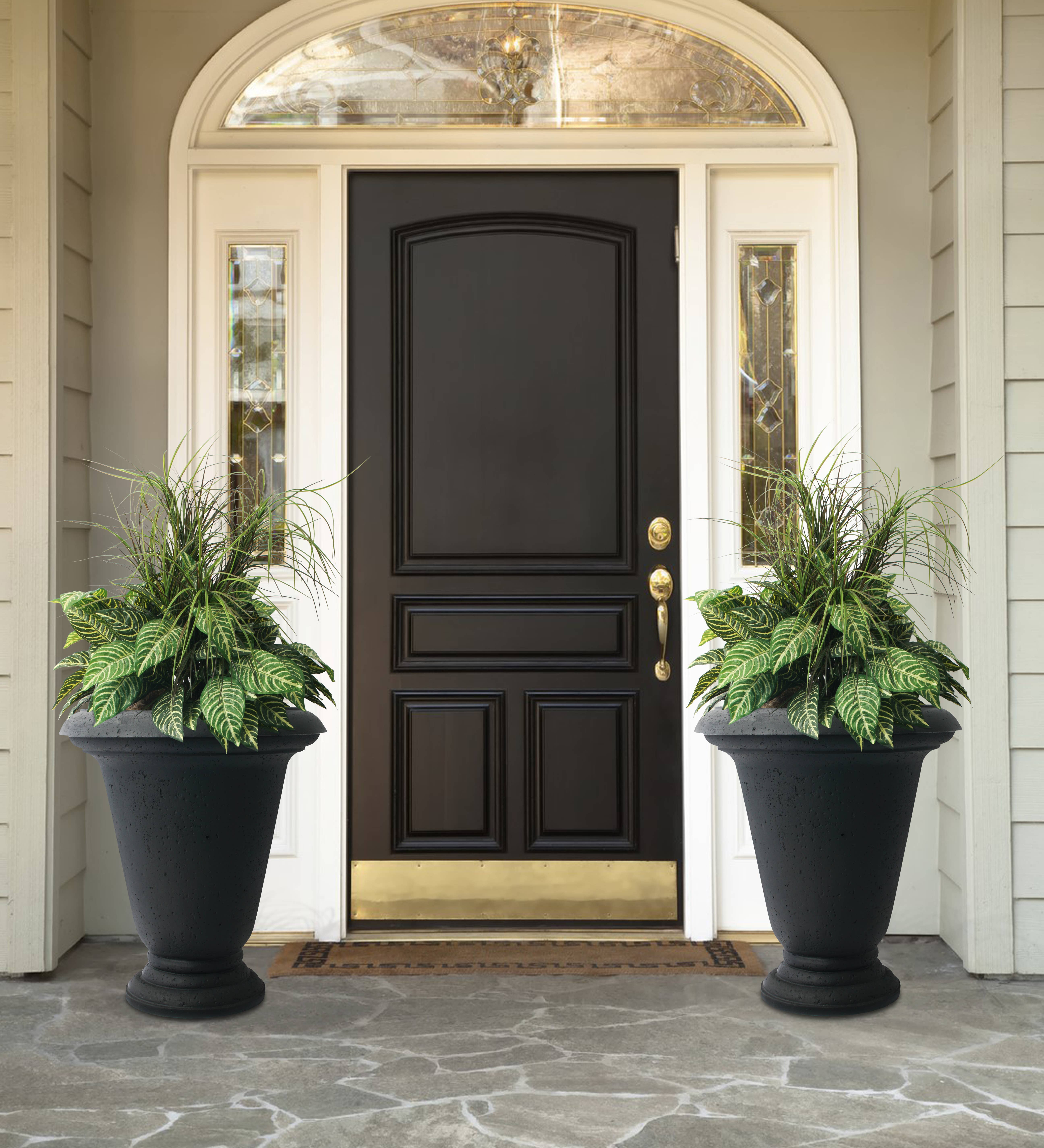 Algreen - Wholesale Plant Pot - 25" Crete URN Self Watering with Top Fill Port3