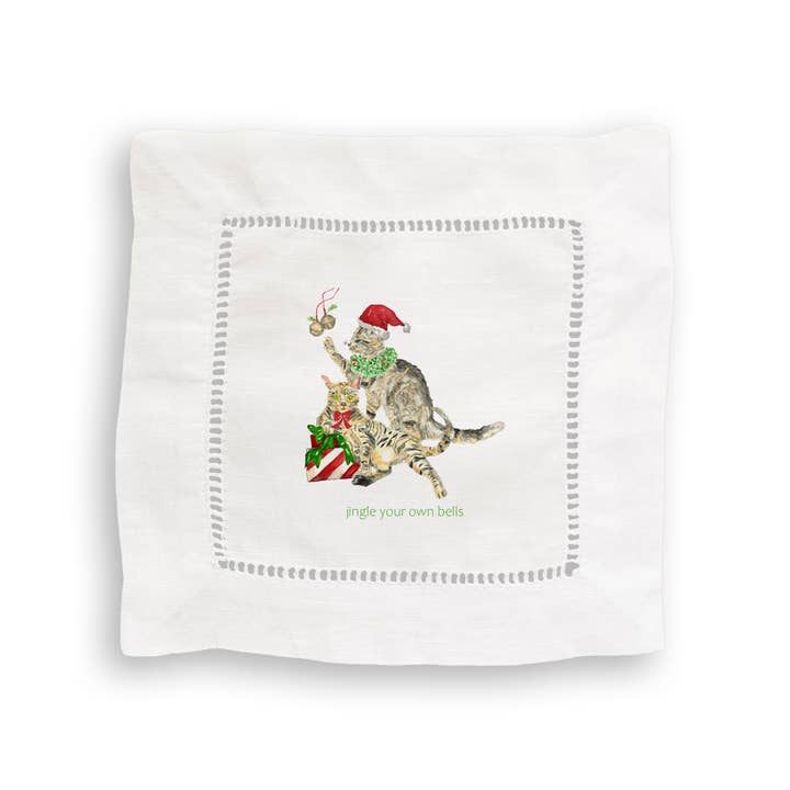 French Graffiti - Venta al por mayor Paños de cocina - Gatos Jingle Bells4