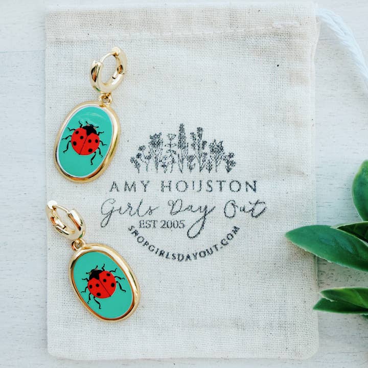 Girls Day Out by Amy Houston - Wholesale Hoop Earrings - Nature Trail insect heirloom hoops // one touch latch hoop4