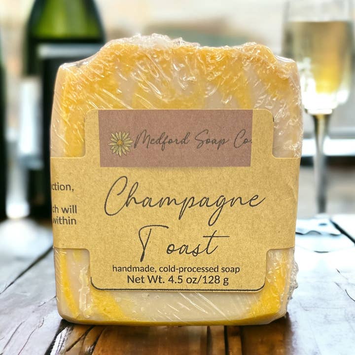 Champagne Toast for wholesale by Medford Soap Company