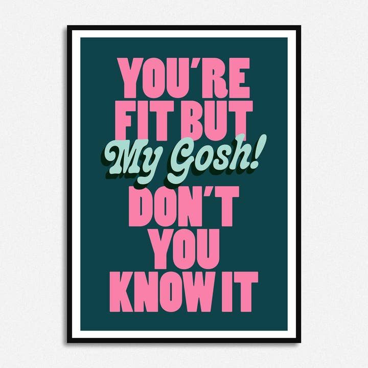 Impresión en forma, pero ya lo sabes para venta al por mayor de HollieGraphik