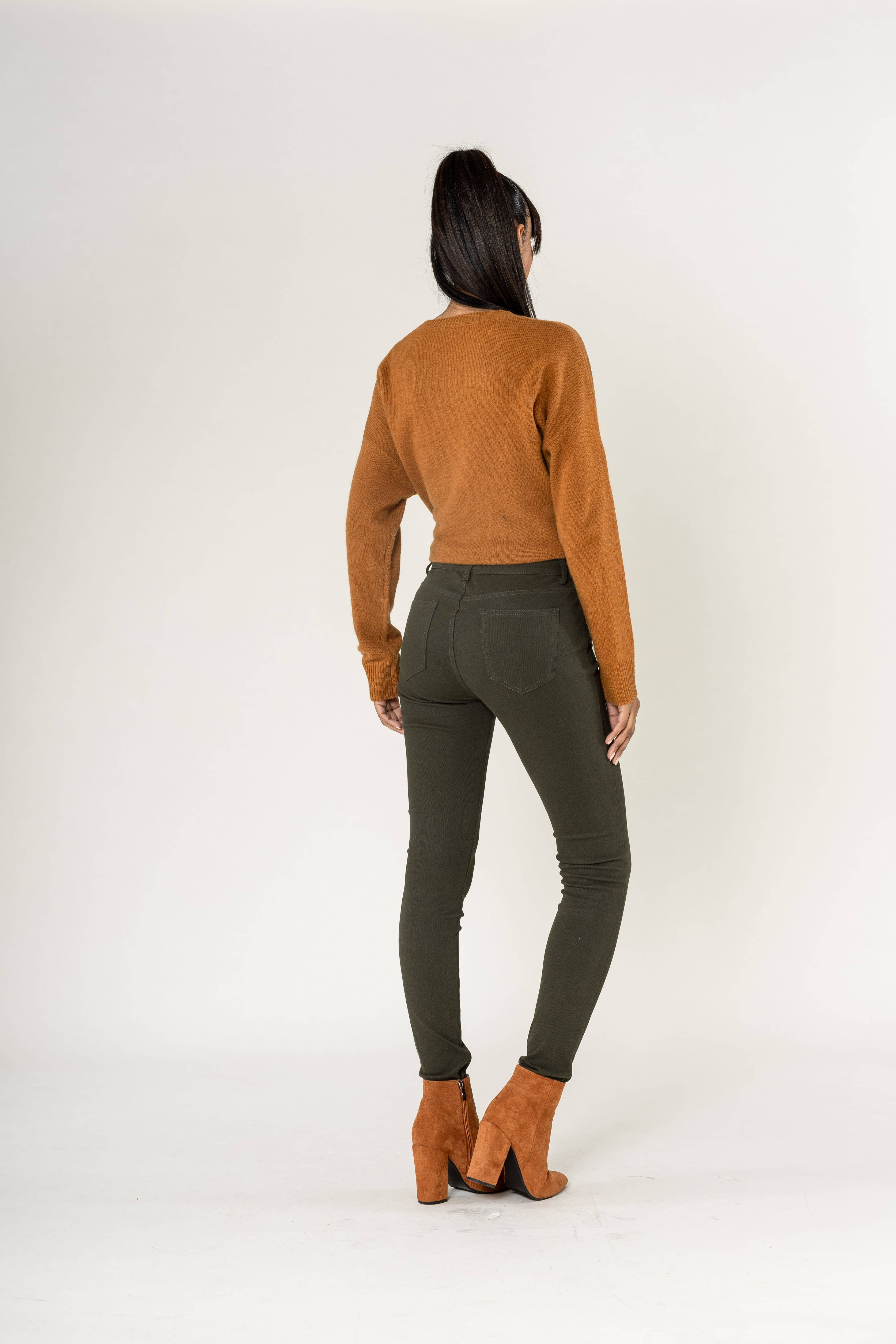 Nina Carter - Wholesale Fashion Leggings - Women's - Super stretch leggings with comfortable zip A0037