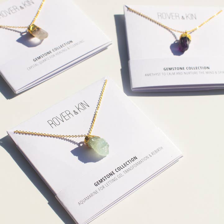 Rover & Kin - Wholesale Pendant/Charm Necklace - Raw Gemstone Necklace8