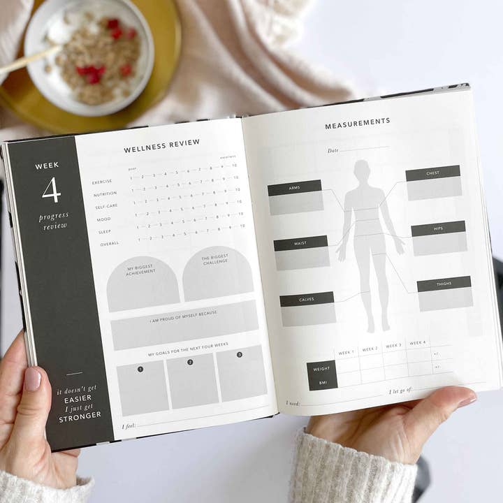 Blush And Gold - Wholesale Planner - My Daily Fitness planner - Workout and Meal Planner (Black)