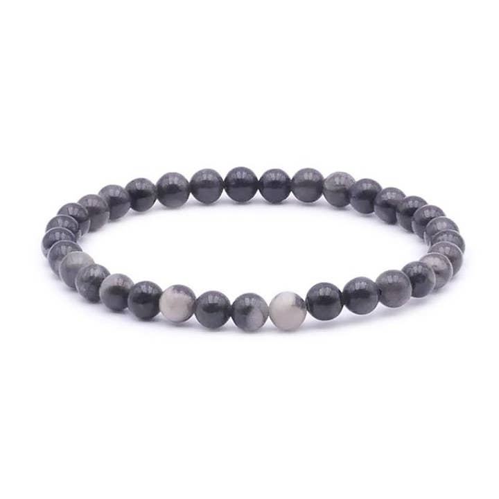 La Boîte à Cailloux - Wholesale Beaded Bracelet - Orthoceras bracelet Morocco with 5-6mm beads