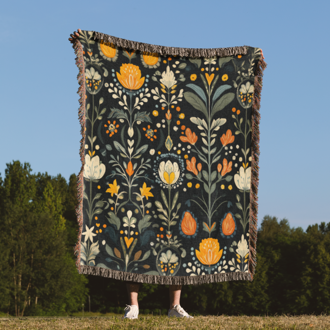 Havelli Studio - Wholesale Throw Blanket - Trollskog Nordic Design Woven Blanket1