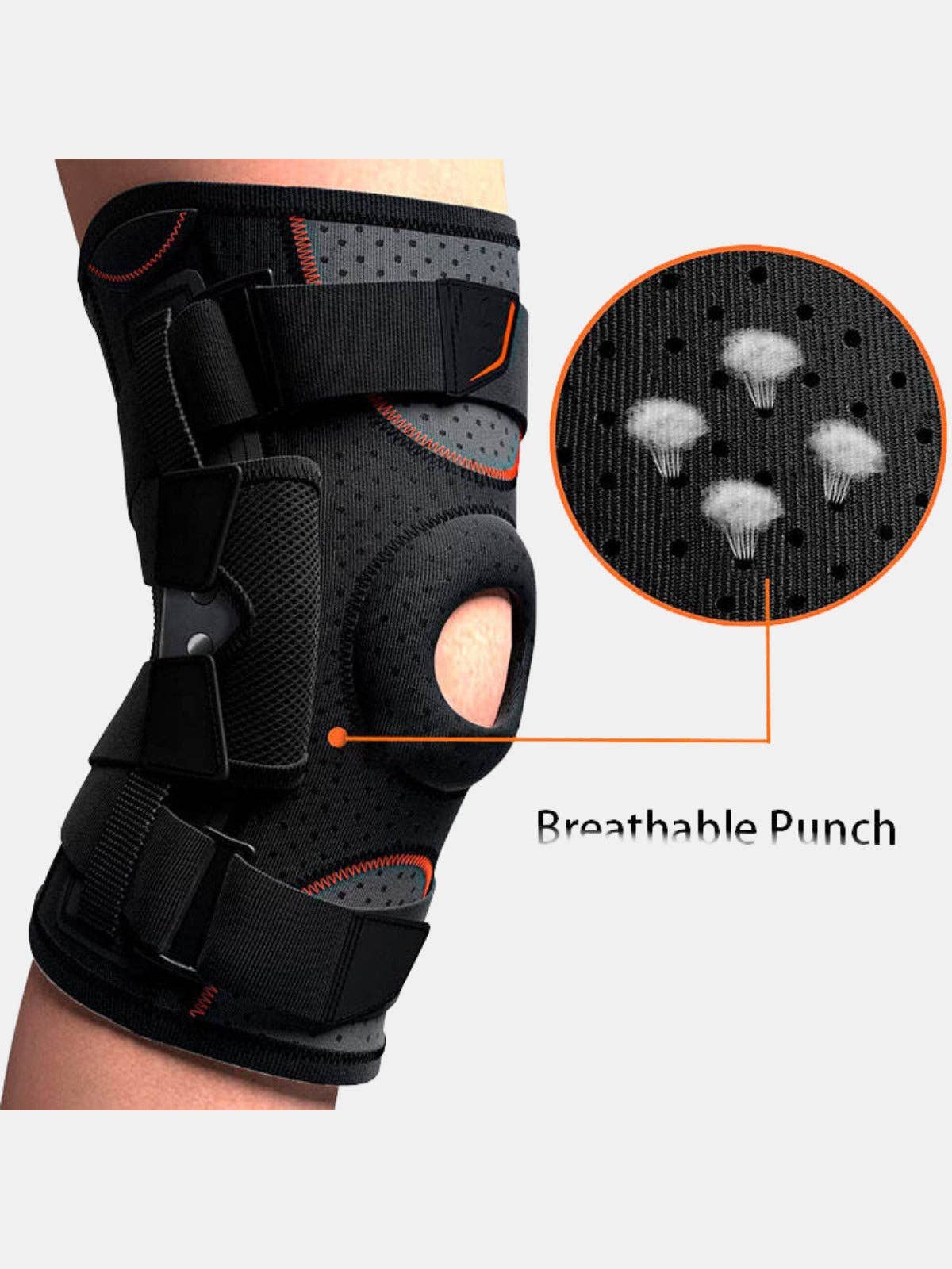 VIGOR - Wholesale Body Brace/Support - Neoprene Strong Support Sports Hinged Knee Pads Knee Brace(18