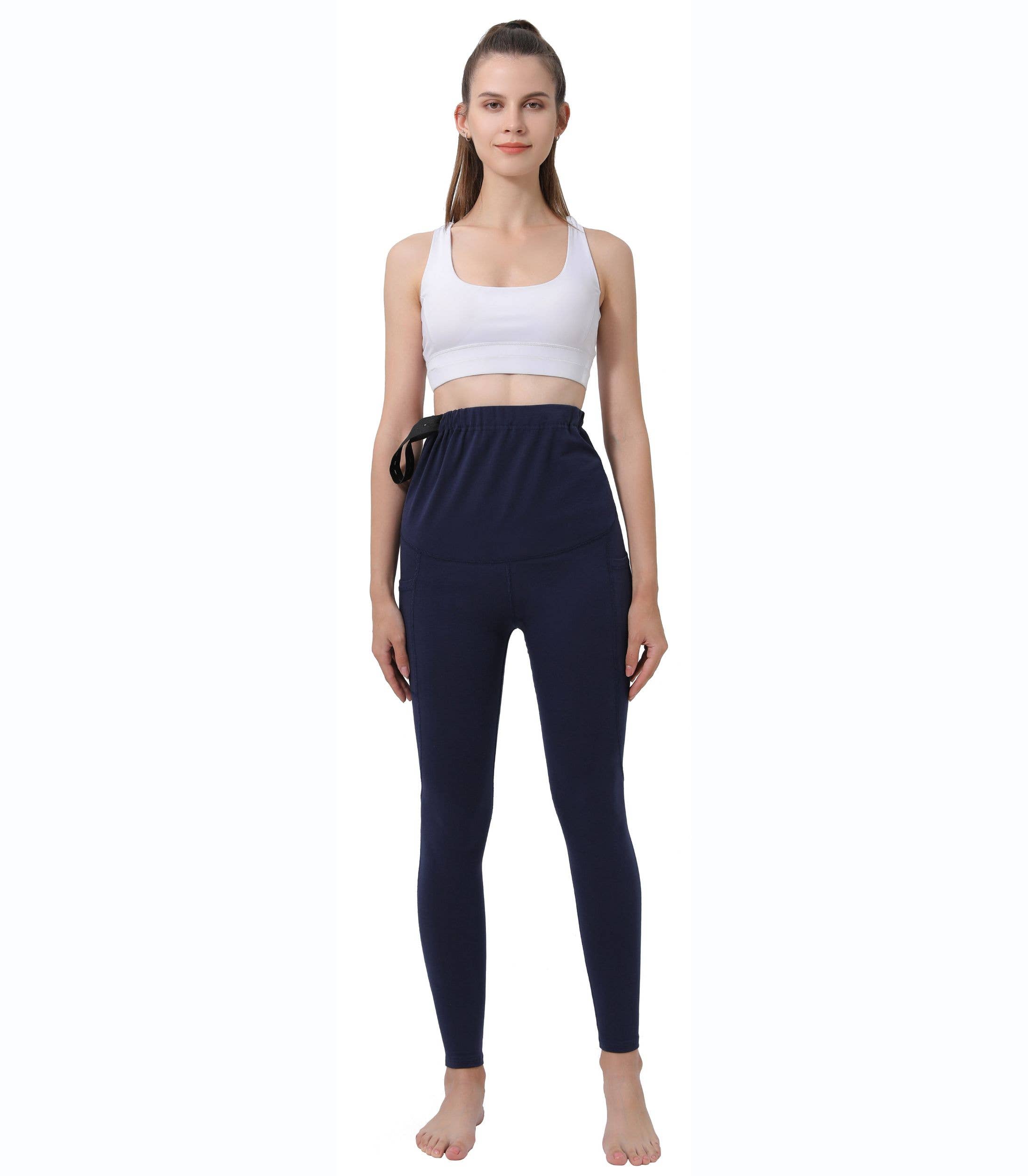 Alina Mae Maternity - Vendita all'ingrosso Pantaloni - Premaman - Pantaloni da Yoga Premaman con Tasche Collant Maternità16