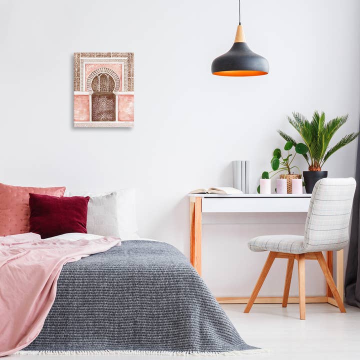 Stupell Industries - Wholesale Wall Decor - Kids & Baby - Moroccan Tiled Alcove Canvas Art