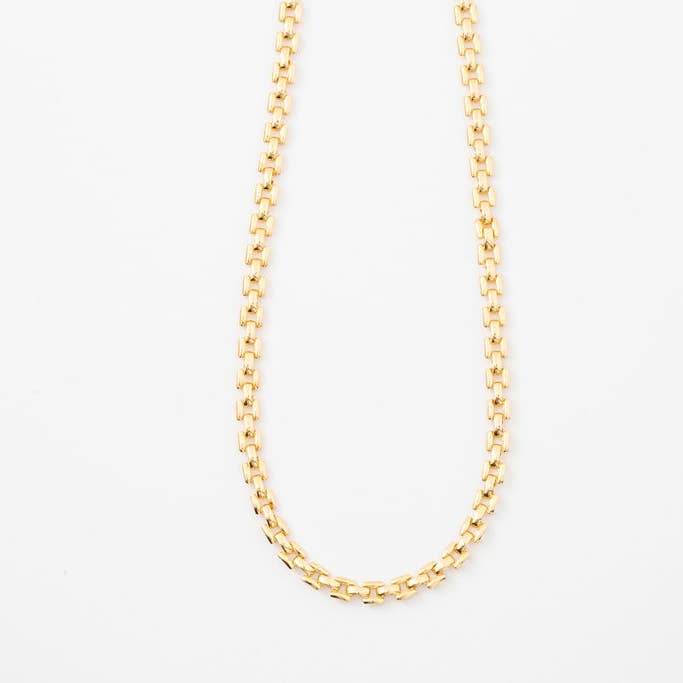 Collier à chaîne à maillons carrés N7201 pour la vente par Heidi Hull Designs