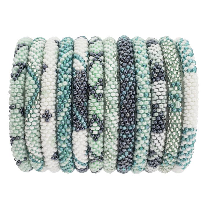 Aid Through Trade - Wholesale Jewelry Set - The Original Roll-On® Bracelet Mint Chip- Set of 12