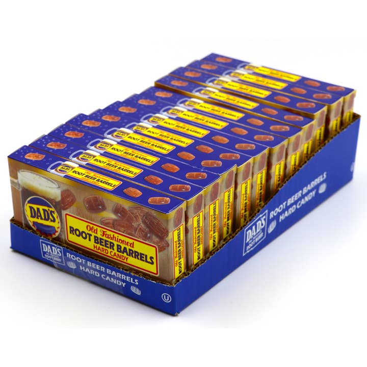 Grandpa Joe's Candy Shop - Wholesale Hard Candy - Dad's Root Beer Barrels Theater Box, 4oz, 12ct2