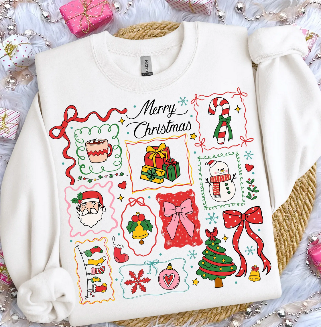 Trendy Chic Apparel LLC - Venta al por mayor Sudadera estampada - Mujer - Sudaderas de Navidad estilo preppy1